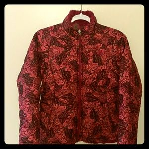 North Face Girls Mossbud Swirl Jacket, reversible!